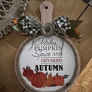 Autumn Pumpkin Spice Wall Decor